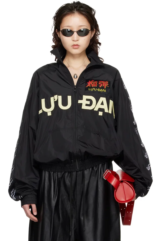 LU'U DAN Black Windbreaker L-D Jacket, image 1 of 1 from SSENSE