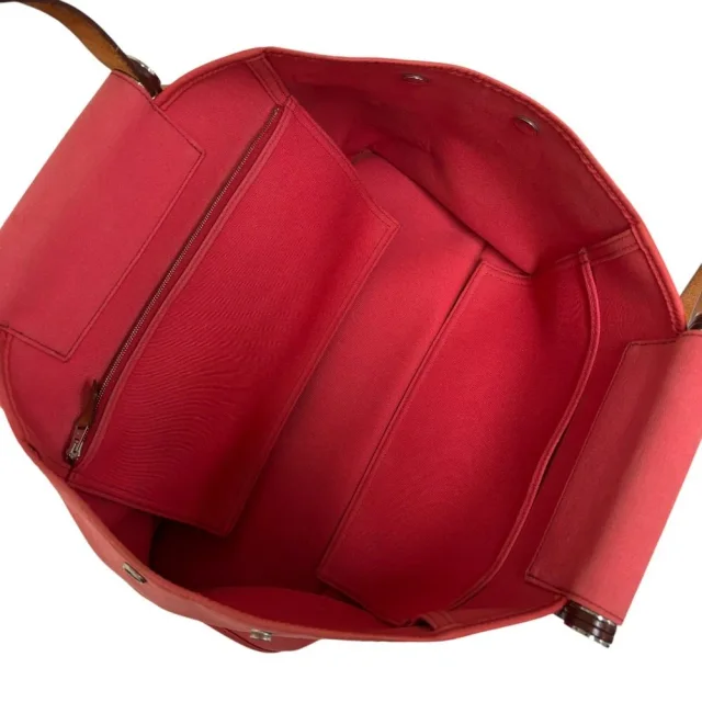 Hermès Cabag Elan 2way bag in Pink Canvas from LuxUness, photo 6 of 16