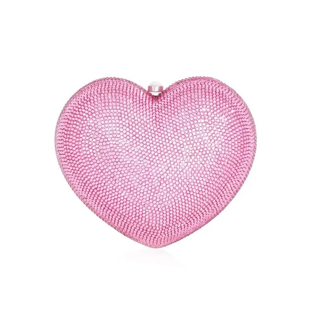 Judith Leiber L'amour Petit Coeur Pink in silver|gray|pink Leather from Poshmark, photo 1 of 1