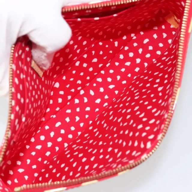 Louis Vuitton Pochette Accessoires Yayoi Kusama Painted Dots Monogram Vernis Red Patent_leather Bag in Red Patent leather from HEWI, photo 5 of 23