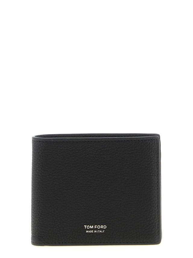 Tom Ford Hammered Leather Wallet — Black in Black Leather from HEWI