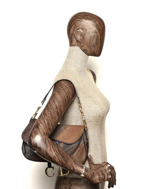 Dior Printed Nylon Double Saddle Bag in Multicolor Nylon from A Retro Tale, photo 10 of 10