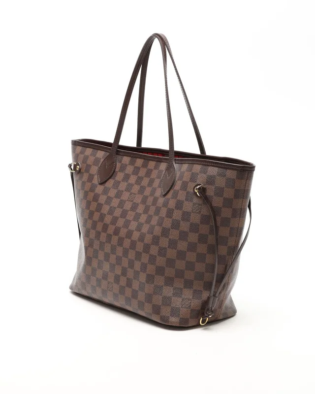 Louis Vuitton Damier Ebene Neverfull MM Tote Bag in Brown Coated canvas from A Retro Tale, photo 2 of 2