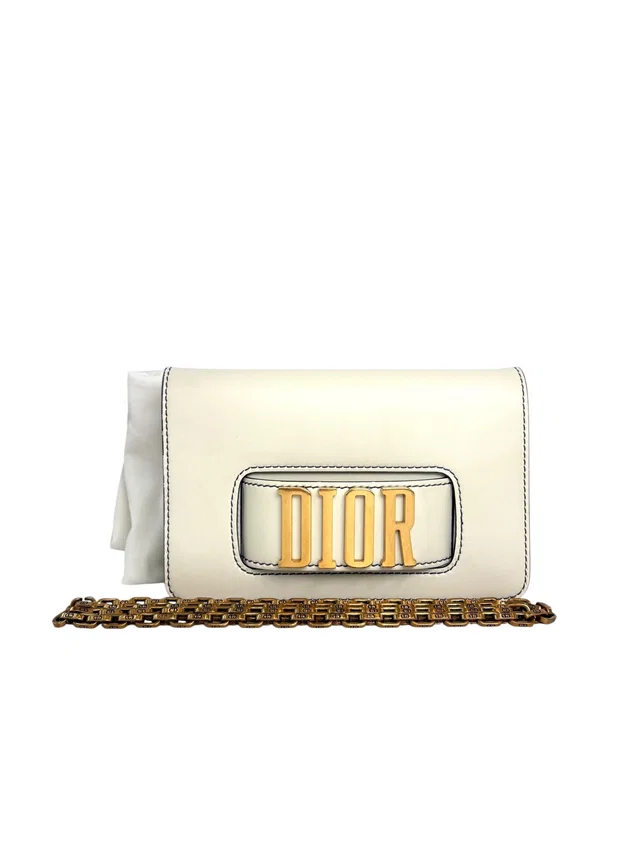 Dior White Clutch Bag in White from Luxury Promise