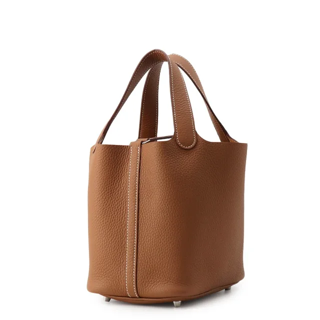 Hermès Picotin Lock Gold Taurillon Clemence Size PM in Gold Clemence leather from GALLERY RARE, photo 2 of 11