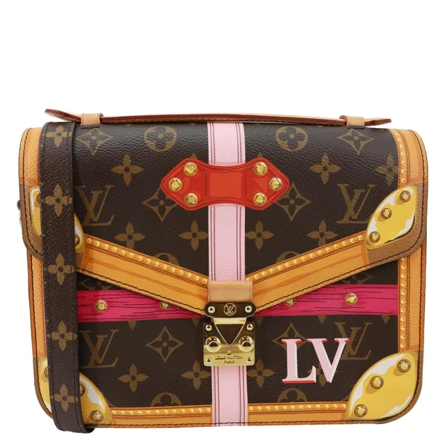 Louis Vuitton Summer Trunk Metis Pochette Monogram Canvas Crossbody Bag Brown in Brown Coated canvas from Dallas Designer Handbags