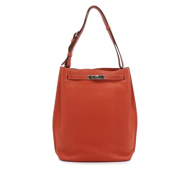 Hermès So Kelly 26 Sanguine Togo Shoulder Bag 2011 Square O Palladium Hardware in Togo leather from Luxury Promise