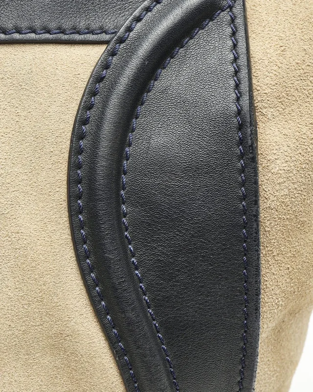 Celine Luggage Mini Bag in Suede from A Retro Tale, photo 8 of 15