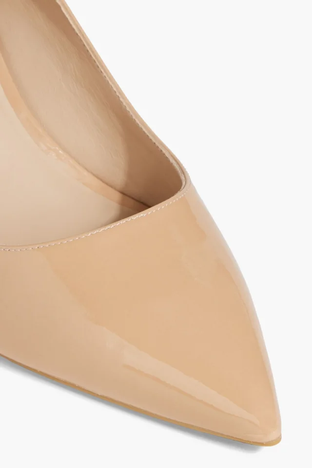 Stuart Weitzman Patent-leather pumps in Beige, photo 4 of 4 from THE OUTNET