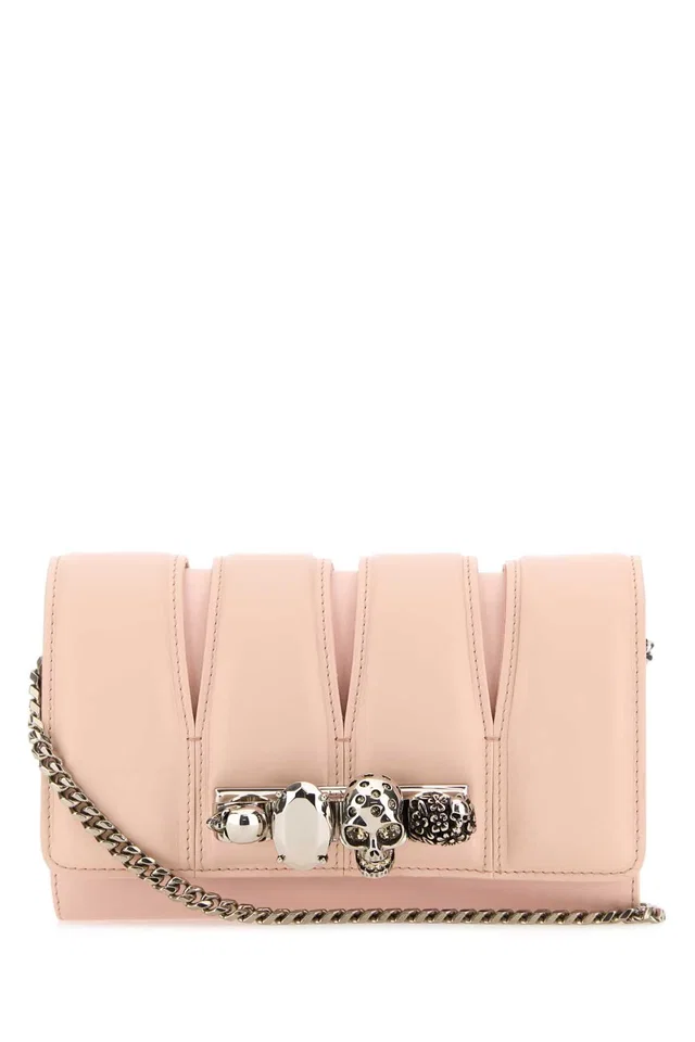 Alexander McQueen The Slash Clutch — Pink in Pink Lambskin from HEWI