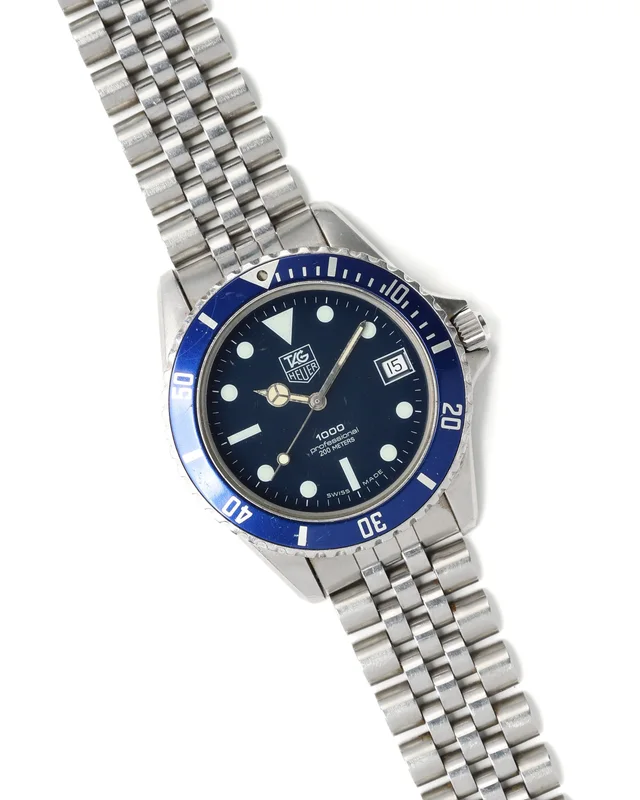 TAG Heuer Professional 1000 37mm c. 1990 Quartz Watch from A Retro Tale