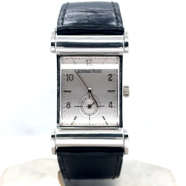 Audemars Piguet Canape Silver-tone Dial Mens Watch 14934BA/002 in white|silver|gold|gray|black Crocodile from Jomashop.com