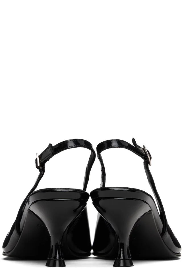 MARIE ADAM-LEENAERDT Black Slingback 40mm heels, photo 2 of 5 from SSENSE