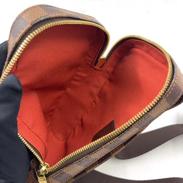 Louis Vuitton Damier Geronimos Leather Brown Belt Bag Gold in Brown Leather from The Reluxe, photo 2 of 2