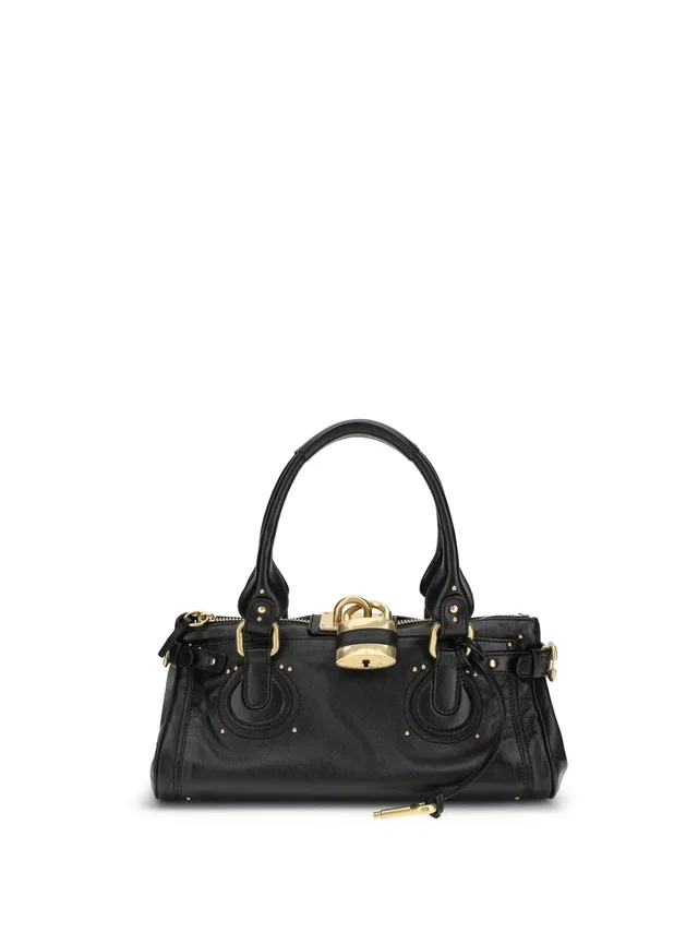 Chloé Paddington Shoulder Bag — Black Buffalo; Leather in Black Leather from HEWI