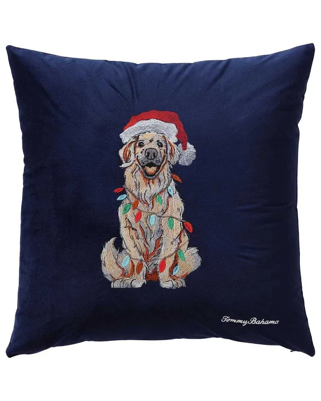 Tommy Bahama Holiday Retriever Decorative Pillow, image 1 of 1 from Rue La La