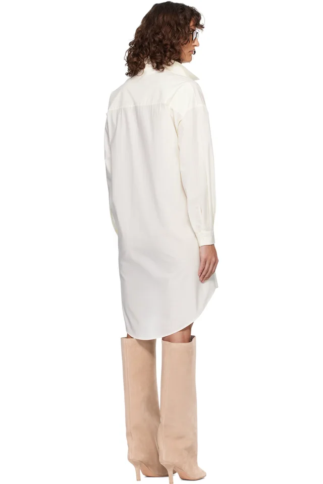 MM6 Maison Margiela Off-White Multi Wear Cotton Poplin Minidress, photo 3 of 4 from SSENSE
