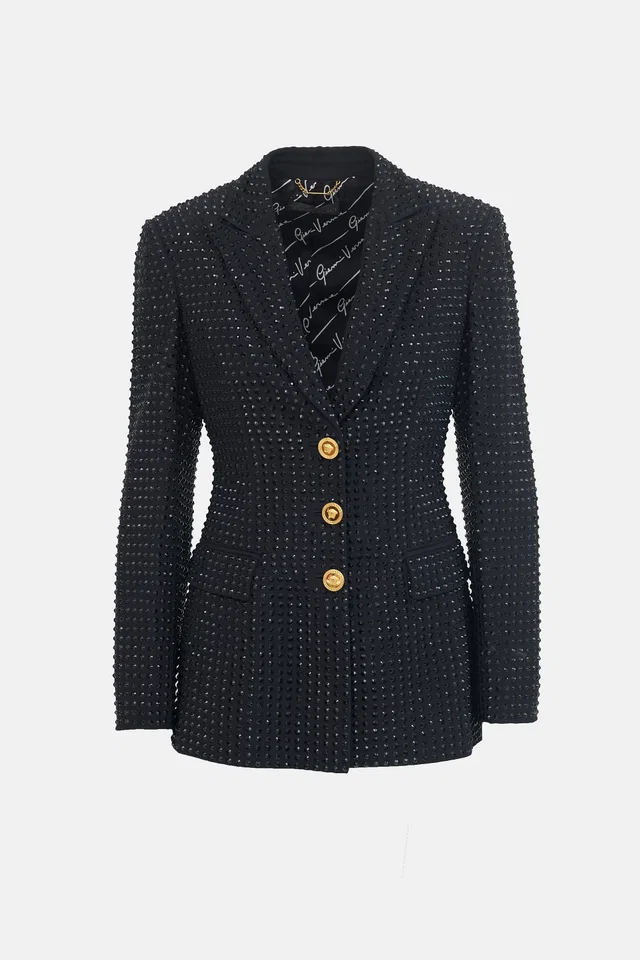 Versace Crystal Embellished Blazer from VSP Consignment