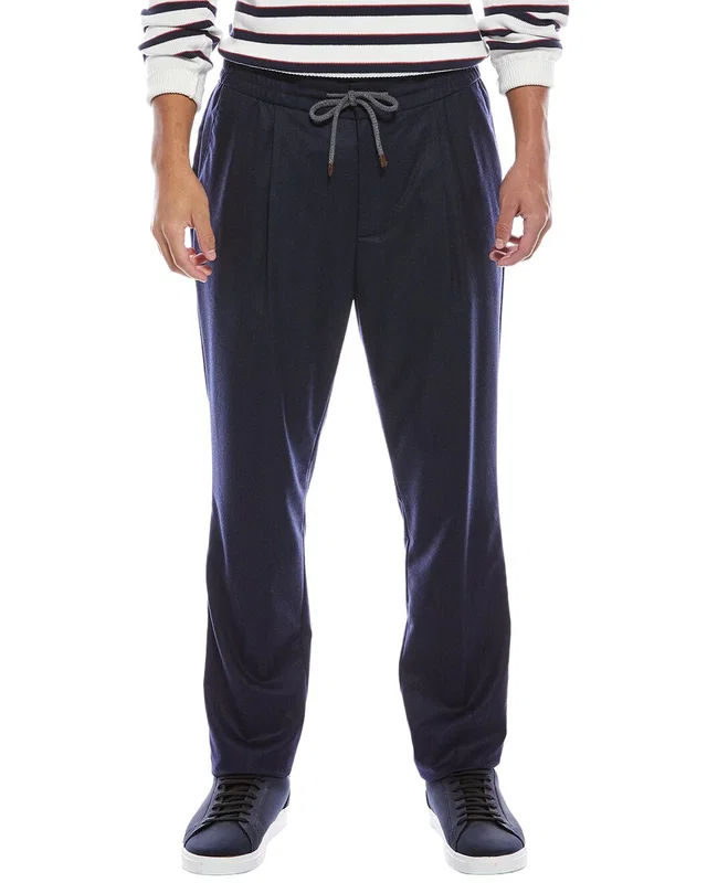 Brunello Cucinelli Leisure Fit Wool Pant in //asset2.ruecdn.com/images/sw/101055/1010558970_RLSW_multi.jpg, image 1 of 1 from Gilt