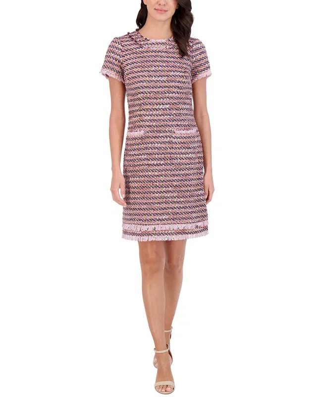Eliza J Shift Dress in Grey, image 1 of 1 from Rue La La