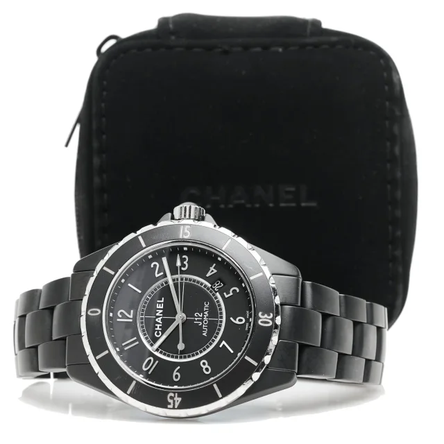 Chanel Stainless Steel Matte Ceramic 41mm J12 Automatic Watch Black in Black Ceramic from FASHIONPHILE, photo 5 of 5