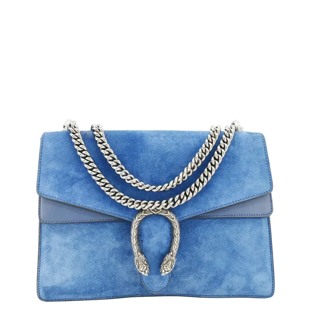 Gucci Dionysus Medium Suede Leather Shoulder Bag Blue 403348 in Blue Suede from Dallas Designer Handbags