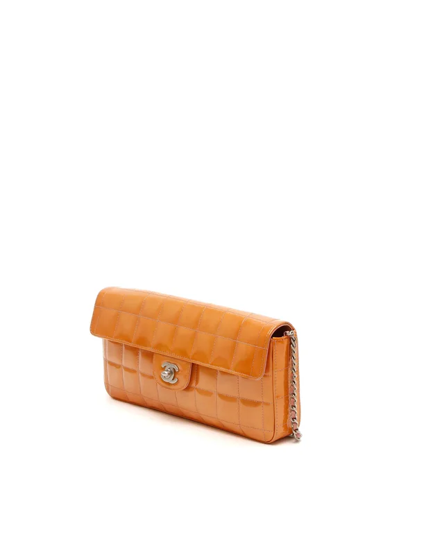 Chanel Patent East West Chocolate Bar Flap Bag in Brown Patent leather from A Retro Tale, photo 2 of 9
