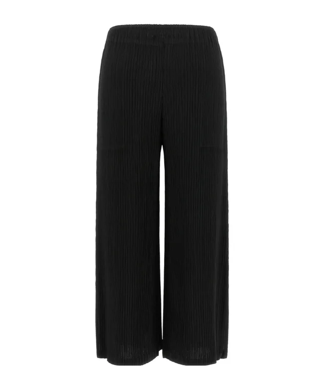 Issey Miyake Hatching Pleated Cropped Pants, photo 2 of 5 from SENSER