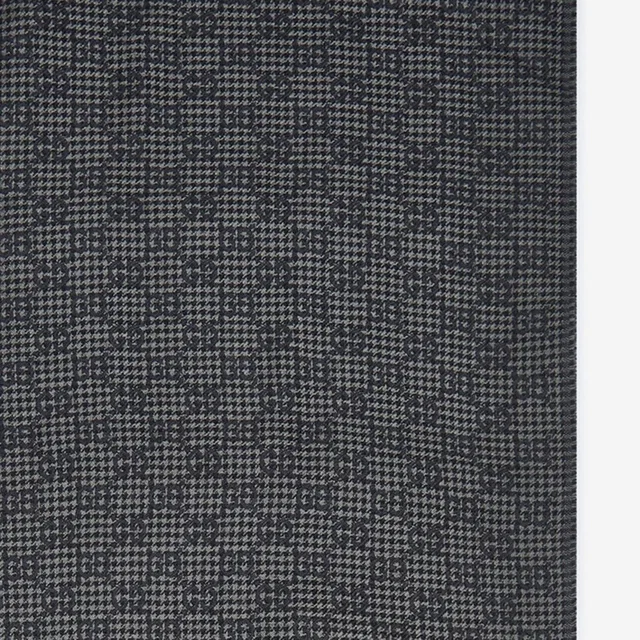 Gucci Wool And Silk Gg Motif Shawl — Gray Shawls in Grey Silk from HEWI