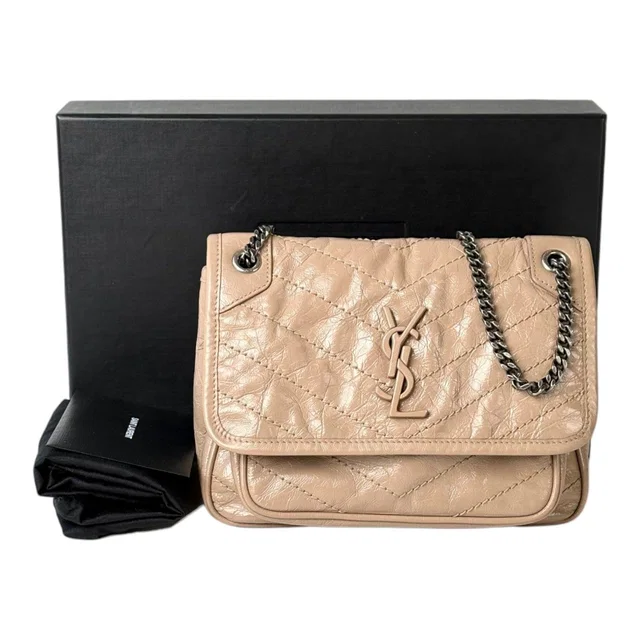Saint Laurent Niki Baby Bag in Beige in Beige from Luxury Promise