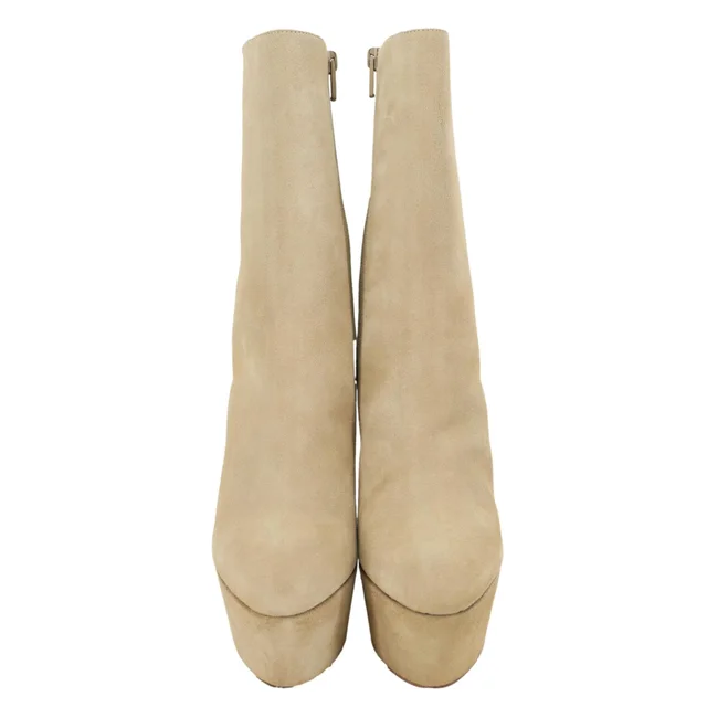 Christian Louboutin Suede Boots Beige Size 39 in Beige Suede from Dallas Designer Handbags