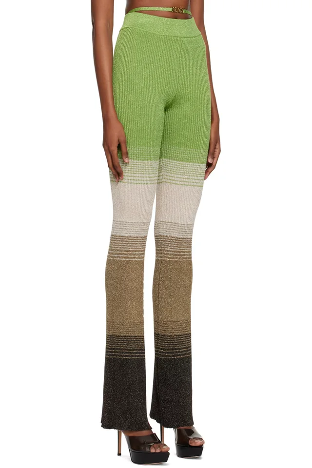 GCDS Green Degradé Lounge Pants, photo 2 of 4 from SSENSE