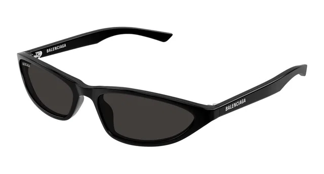 Balenciaga Bb0402s Logo-Detailed Sunglasses — Black Acetate in Black from HEWI