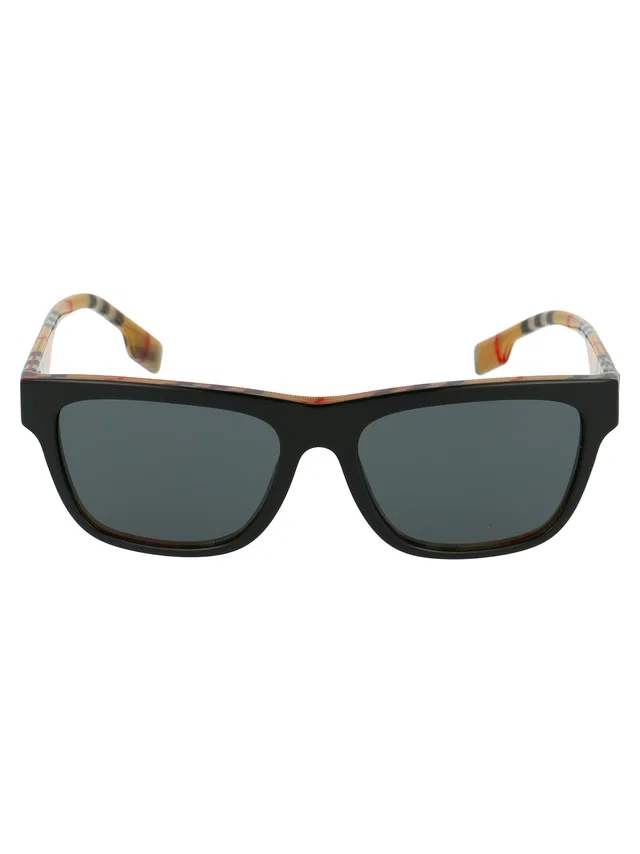 Burberry 0be4293 Vintage Check Acetate Sunglasses — Black in Black from HEWI