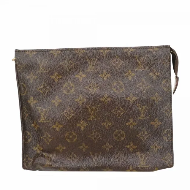 Louis Vuitton Clutch Monogram Pochette Toilet 26 Brown in Brown from The Reluxe
