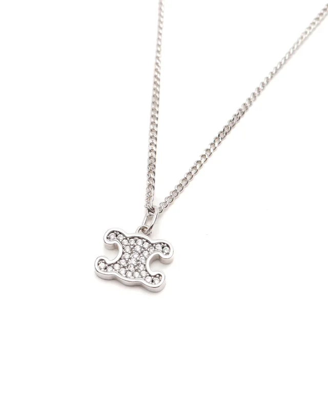 Celine Rhinestone Triomphe Necklace from A Retro Tale, photo 3 of 4