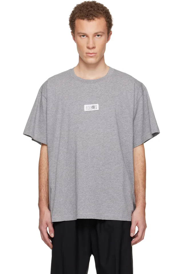Gray Numeric Cotton T-shirt, image 1 of 1 from SSENSE