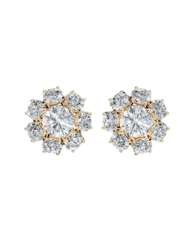 Lab Grown Diamonds 14K 8.45 ct. tw. Lab-Grown Diamond Earrings, image 1 of 1 from Rue La La