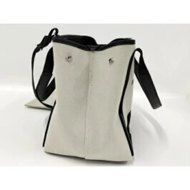 Balenciaga Navy Blue Cabas Shoulder Bag Canvas Beige Black in blue|black Canvas from Poshmark, photo 5 of 9