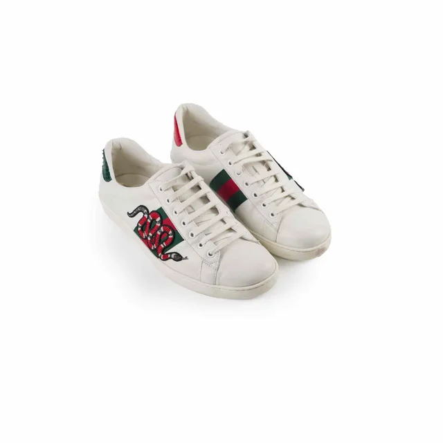 Gucci Men's Sneakers Size 8.5 in Leather from The Purse Affair