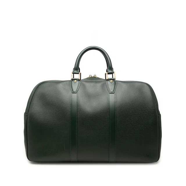 Green Louis Vuitton Taiga Kendall PM Travel Bag in Green Leather from Designer Revival