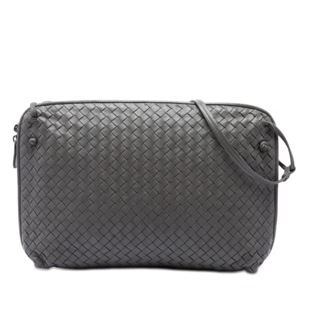 Brown Bottega Veneta Large Nappa Intrecciato Nodini Crossbody in Brown Nappa leather from Designer Revival