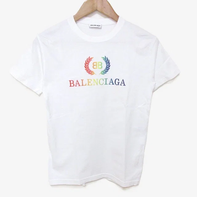Balenciaga Gradient Logo Cotton T Shirt from LuxUness