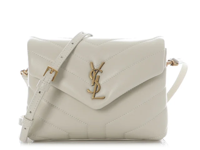 Saint Laurent Beige Matelassé Toy Loulou from Ann's Fabulous Finds