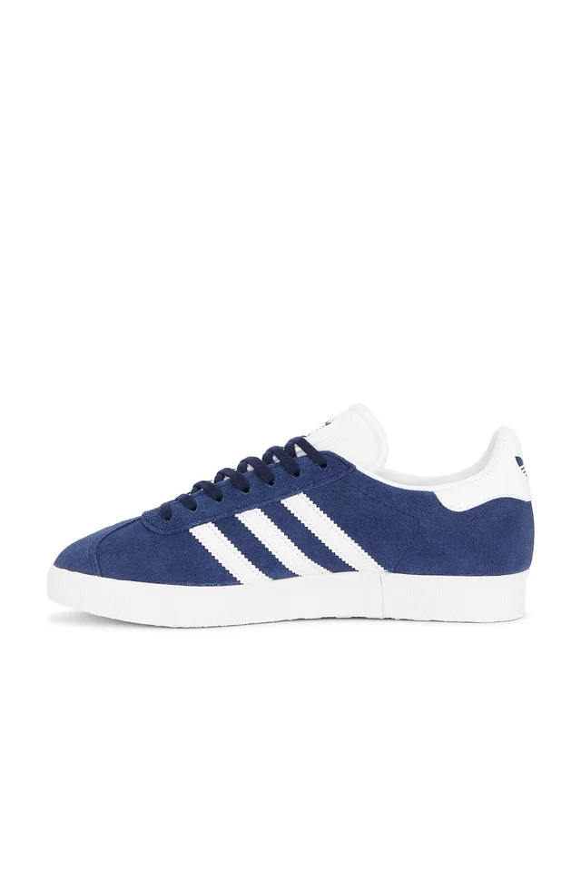adidas Originals Gazelle in Collegiate Navy & White, photo 5 of 6 from REVOLVE (Canada)