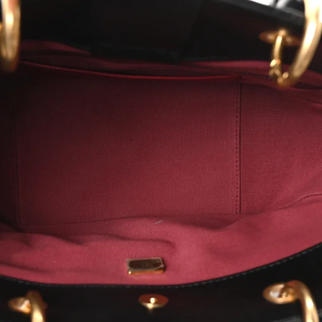 Chanel Quilted Small Top Handle Shopping Bag Black in Black Lambskin from FASHIONPHILE, photo 5 of 9