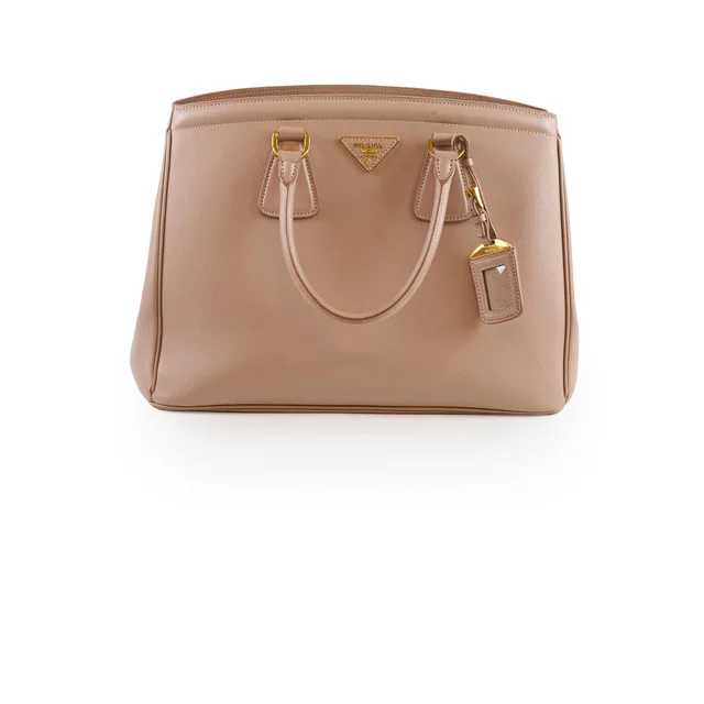 Prada Parabole Saffiano Tote Dusty Pink in Pink Saffiano leather from The Purse Affair