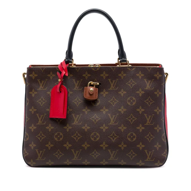 Brown Louis Vuitton Monogram Millefeuille Satchel in Brown Coated canvas from Designer Revival, photo 1 of 1