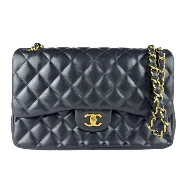 Chanel Shoulder Bag Quilted Double Flap in Leather from The Reluxe