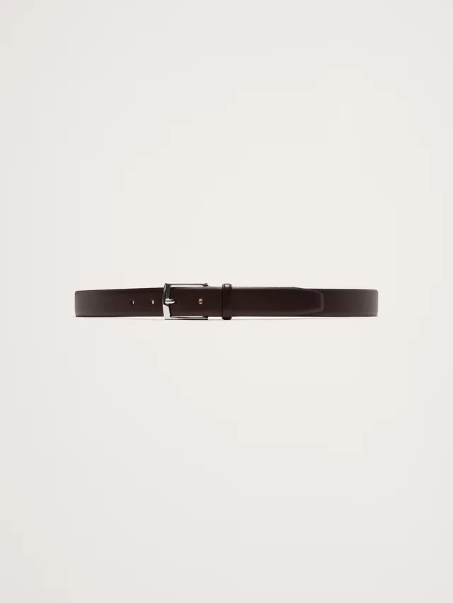 Leather Dress Belt in Brown, image 1 of 1 from Banana Republic (US)